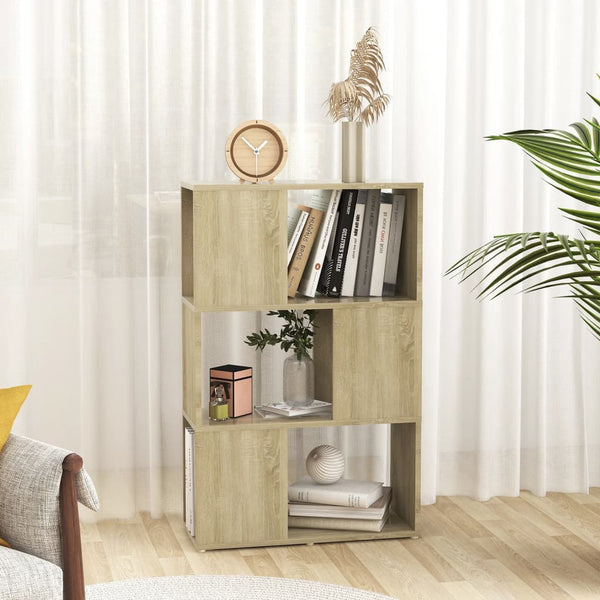Sonoma-Eiche Bücherregal Raumteiler 60x94 cm