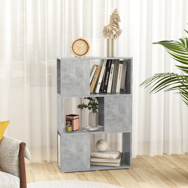 Betongraues Bücherregal Raumteiler 60x94 cm
