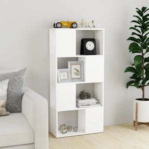 Weißes Bücherregal Raumteiler 60x24x124,5cm