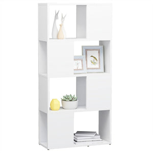 Weißes Bücherregal Raumteiler 60x24x124,5cm
