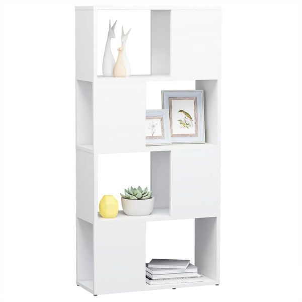 Weißes Bücherregal Raumteiler 60x24x124,5cm