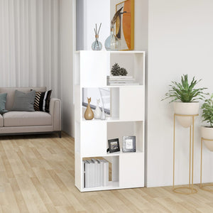 Weißes Bücherregal Raumteiler 60x24x124,5cm