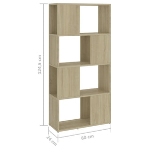 Sonoma Eiche Bücherregal Raumteiler 60cm