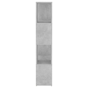 Betongraues Bücherregal/Raumteiler, 60 cm