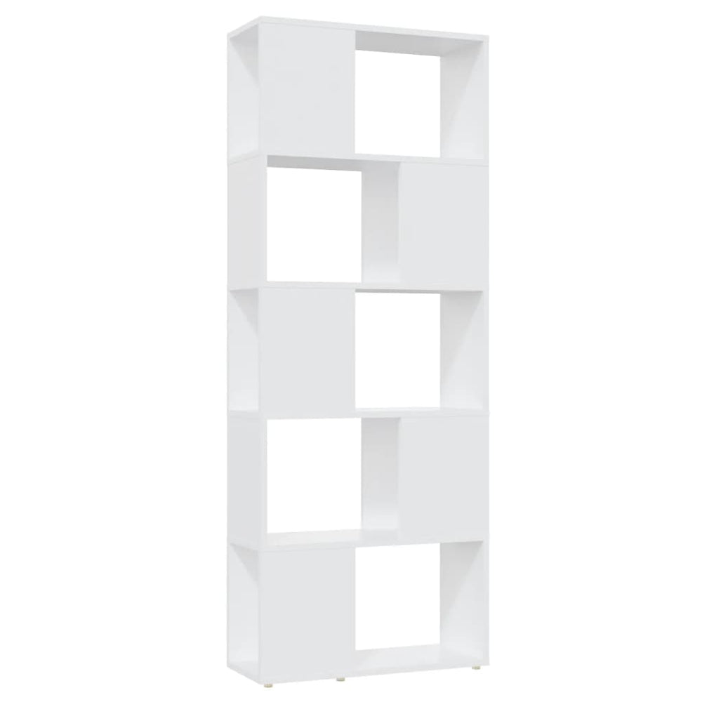 Weißes Bücherregal Raumteiler 60x24x155