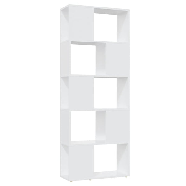 Weißes Bücherregal Raumteiler 60x24x155