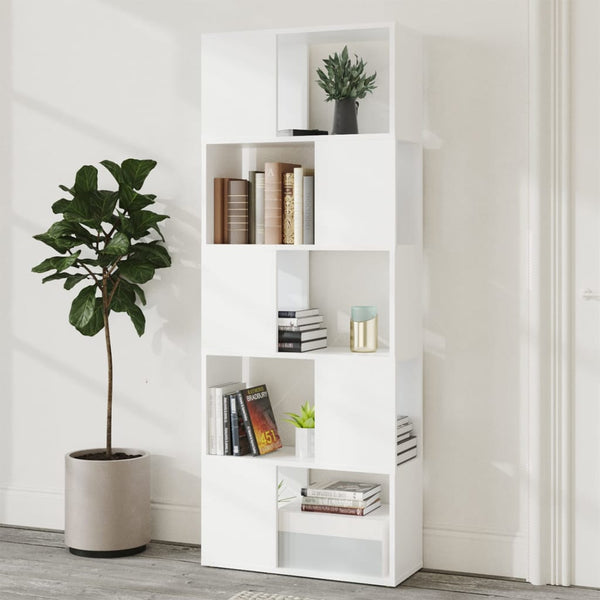 Weißes Bücherregal Raumteiler 60x24x155