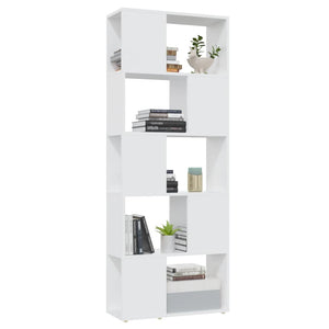 Weißes Bücherregal Raumteiler 60x24x155