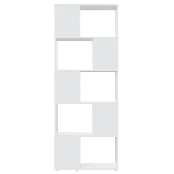 Weißes Bücherregal Raumteiler 60x24x155