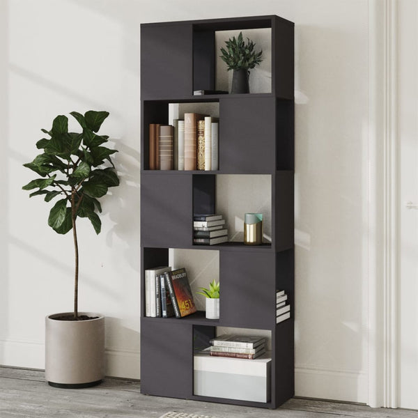 Graues Bücherregal Raumteiler 60x155 cm