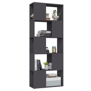 Graues Bücherregal Raumteiler 60x155 cm