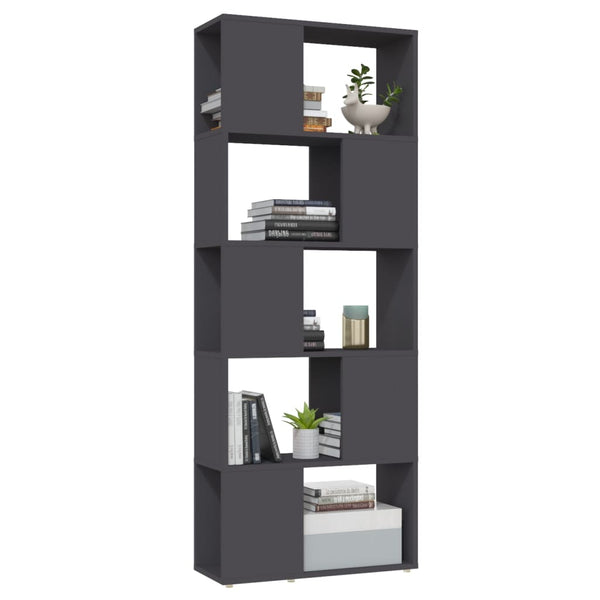 Graues Bücherregal Raumteiler 60x155 cm
