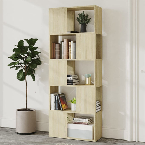 Sonoma-Eiche Bücherregal Raumteiler 60x155 cm