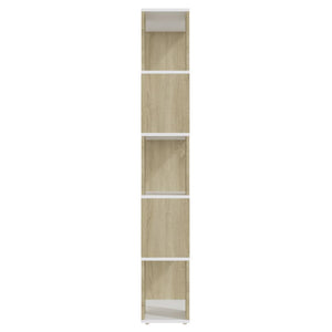 Bücherregal Raumteiler Weiß/Sonoma-Eiche 60x155 cm