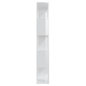 Hochglanz Bücherregal Raumteiler Weiß 60x155 cm