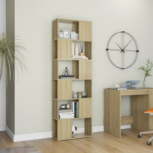 Sonoma Eiche Bücherregal Raumteiler 186 cm