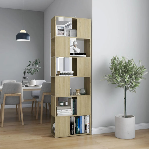 Sonoma Eiche Bücherregal Raumteiler 186 cm