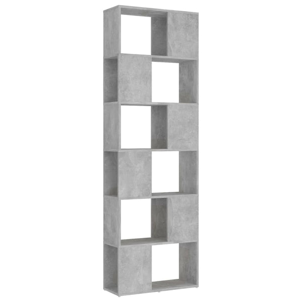 Betongraues Bücherregal Raumteiler 186 cm