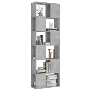 Betongraues Bücherregal Raumteiler 186 cm