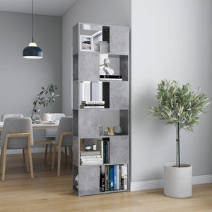 Betongraues Bücherregal Raumteiler 186 cm