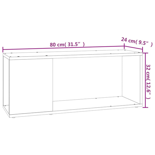 TV-Schrank Weiß 80 cm