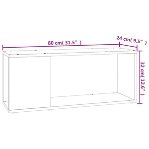 Schwarzer TV-Schrank 80 cm