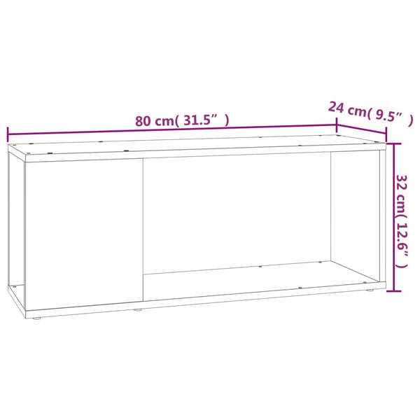 TV-Schrank Sonoma-Eiche, 80 cm