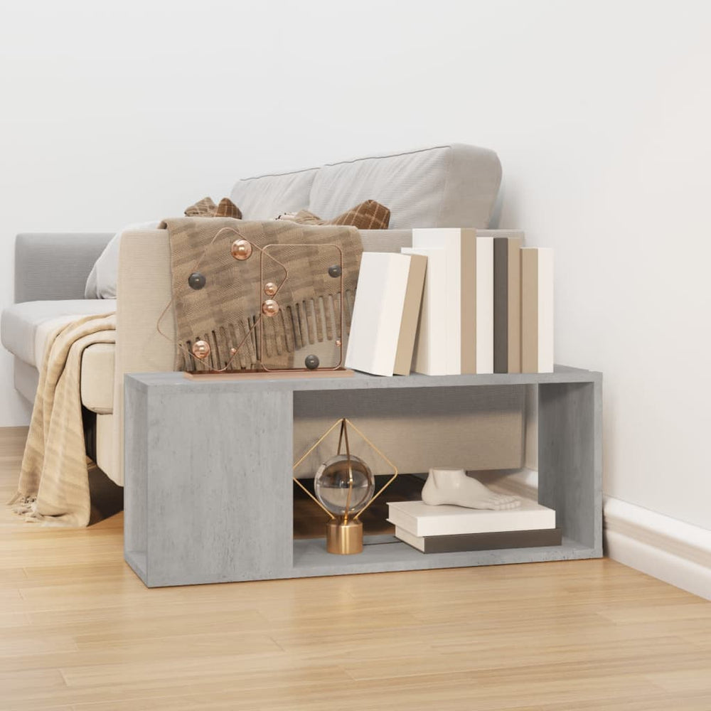 Meuble TV vidaXL gris béton 80x24x32 cm Aggloméré