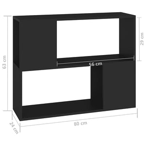 Schwarzer TV-Schrank 80 cm