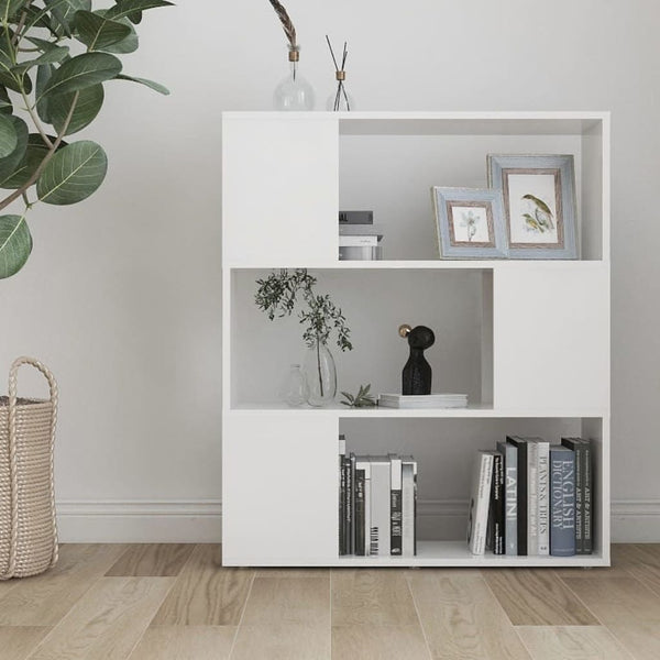 Weißes Bücherregal Raumteiler 80x94 cm