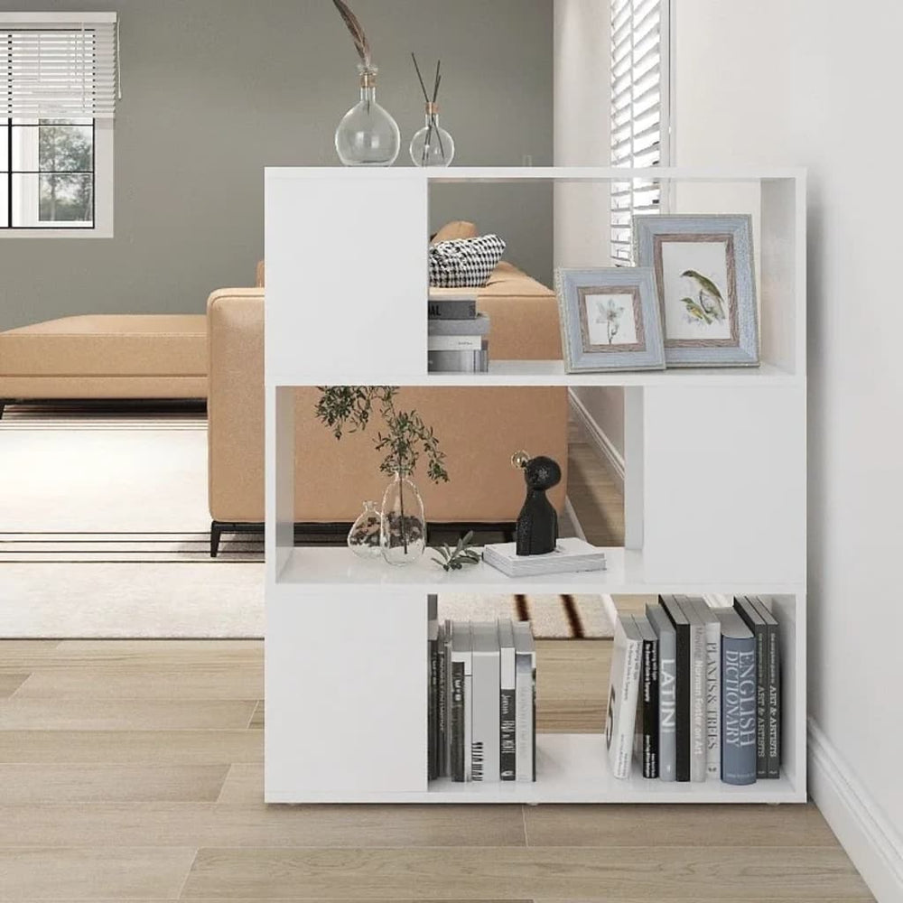 Weißes Bücherregal Raumteiler 80x94 cm