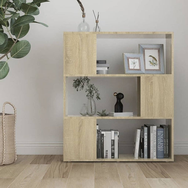 Sonoma Eiche Bücherregal Raumteiler 80x94 cm