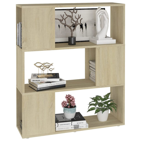 Sonoma Eiche Bücherregal Raumteiler 80x94 cm