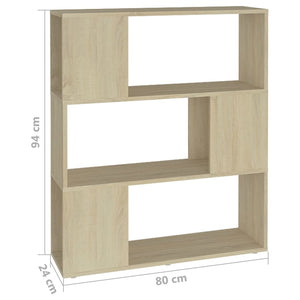 Sonoma Eiche Bücherregal Raumteiler 80x94 cm