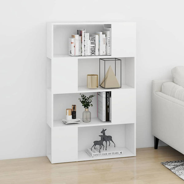 Weißes Bücherregal Raumteiler 80x124,5 cm
