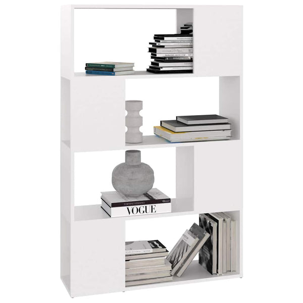 Weißes Bücherregal Raumteiler 80x124,5 cm
