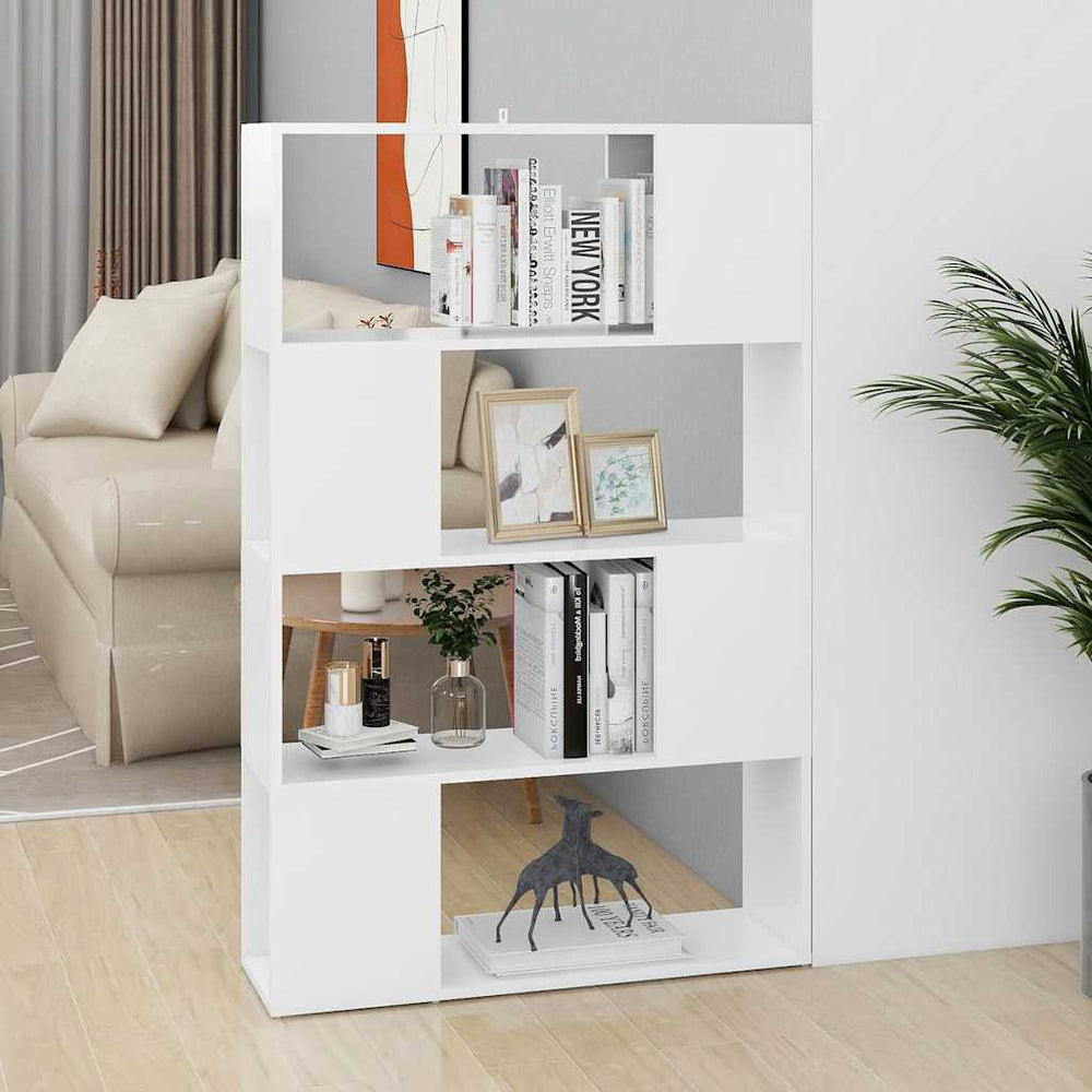 Weißes Bücherregal Raumteiler 80x124,5 cm