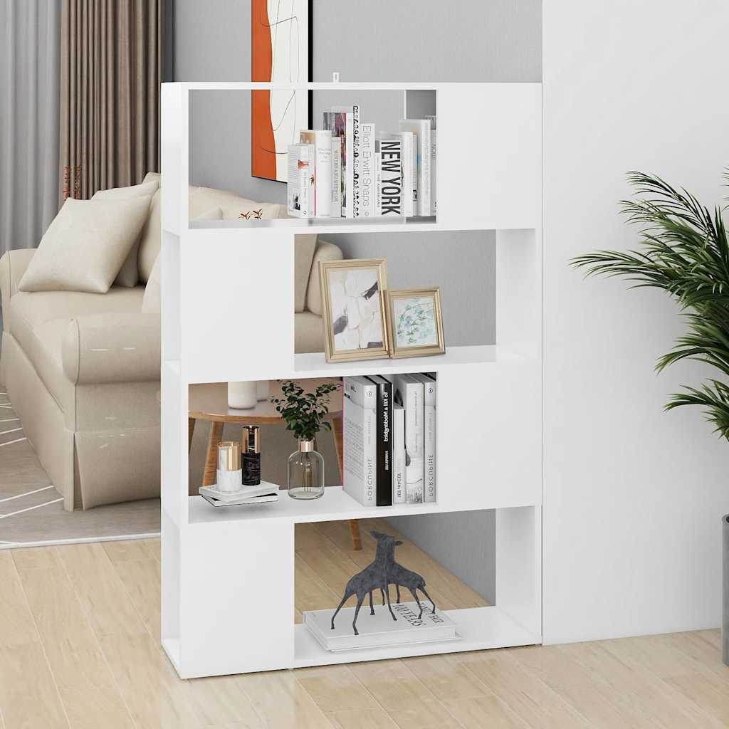 Weißes Bücherregal Raumteiler 80x124,5 cm