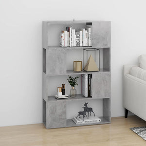 Betongraues Bücherregal / Raumteiler 80cm