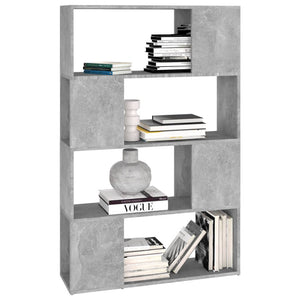 Betongraues Bücherregal / Raumteiler 80cm