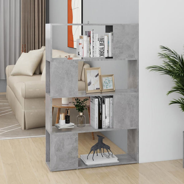 Betongraues Bücherregal / Raumteiler 80cm
