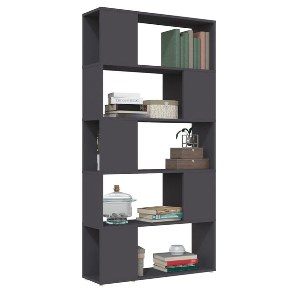 Graues Bücherregal Raumteiler 80x155 cm