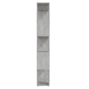 Betongraues Bücherregal Raumteiler 80x24x155 cm