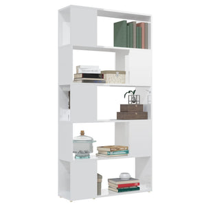 Hochglanz Bücherregal Raumteiler Weiß