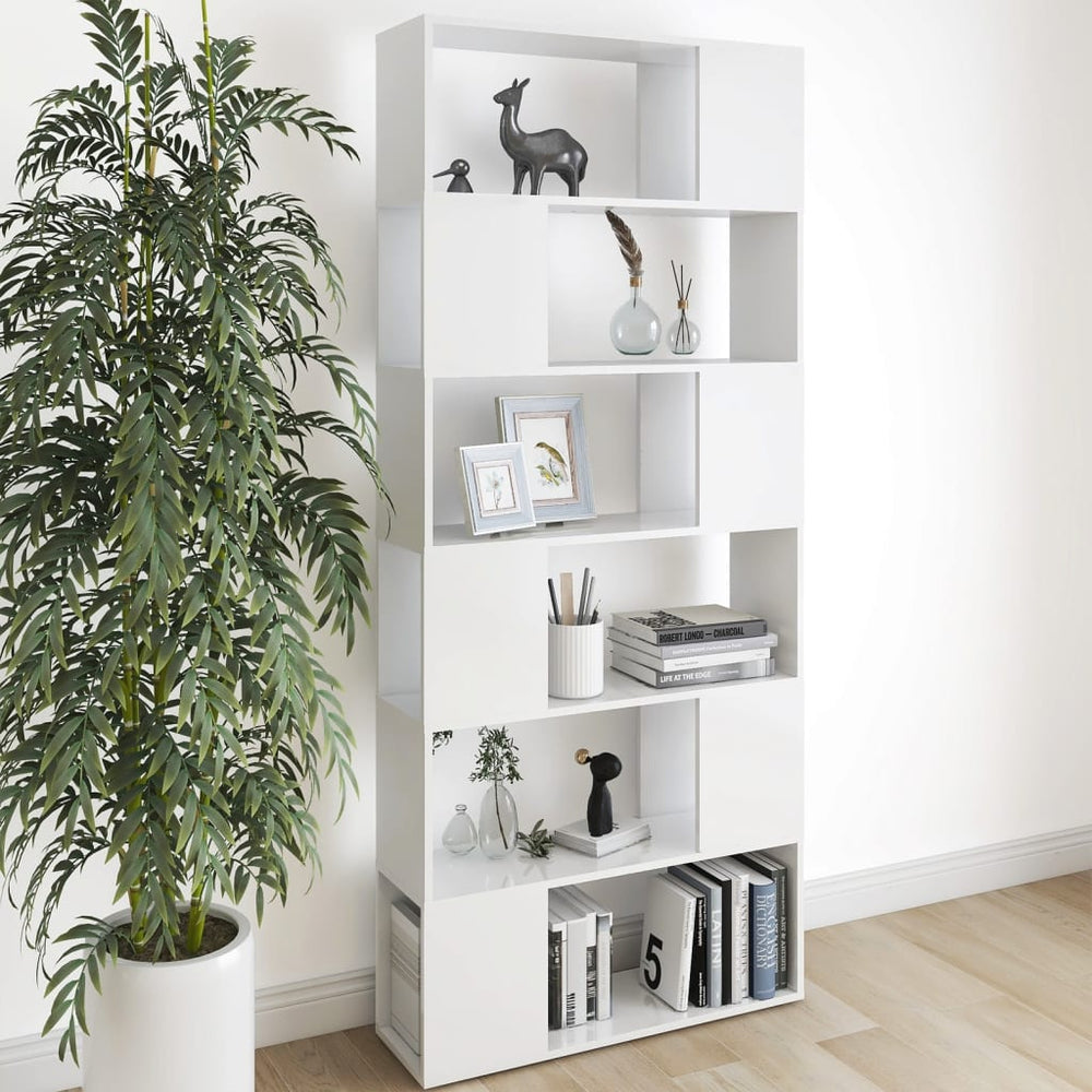 Weißes Bücherregal Raumteiler 80x186 cm