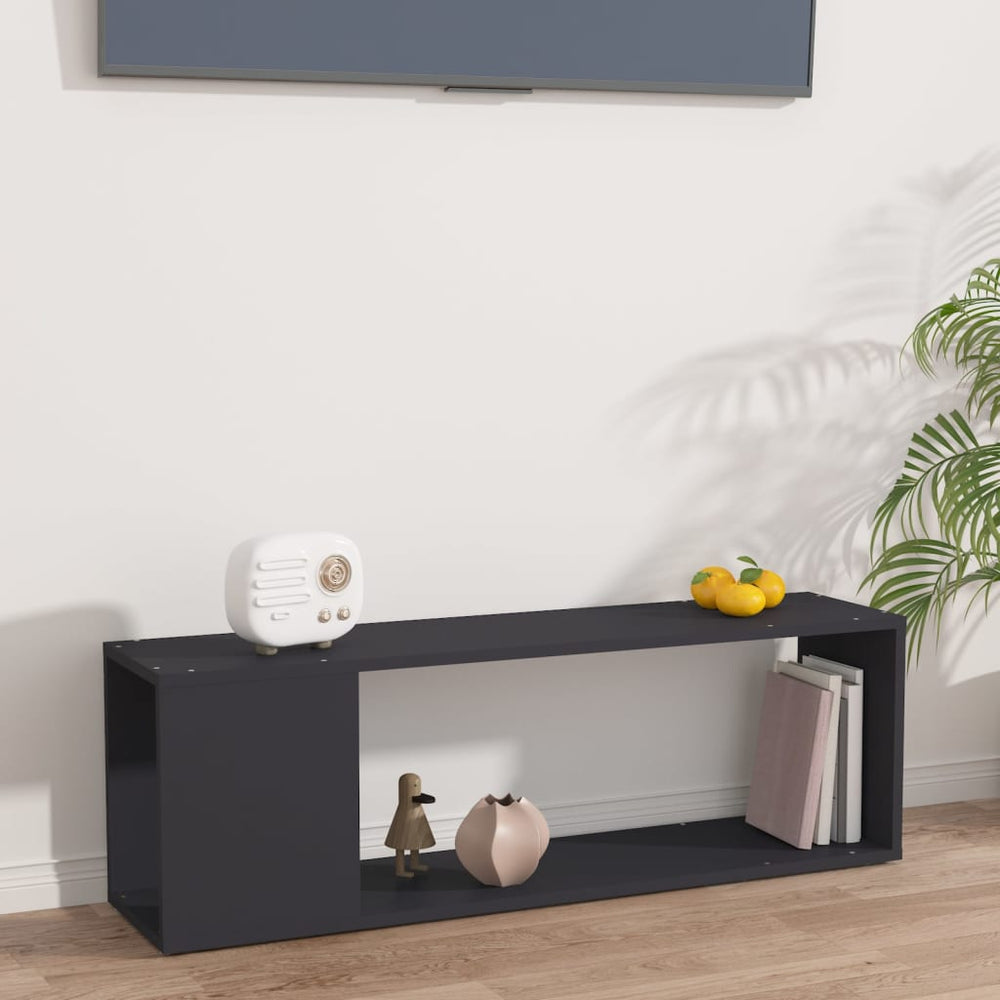 Meuble TV vidaXL gris 100x24x32 cm Aggloméré