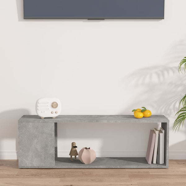 Betongrauer TV-Schrank 100 cm