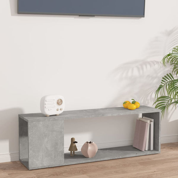 Betongrauer TV-Schrank 100 cm