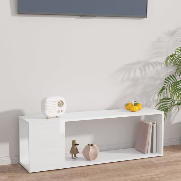 TV-Schrank Weiß Hochglanz 100 cm