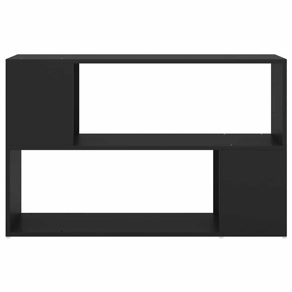 Schwarzes Bücherregal 100x24x63 cm